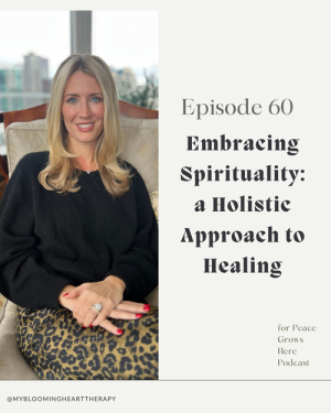 Peace Grows Here Podcast with image of Casey Stevens